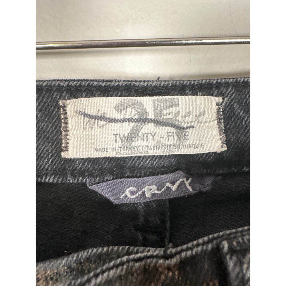 We The Free Free People CRVY Georgine Foil Jeans size 25 Color Animal Instincts - Picture 8 of 10